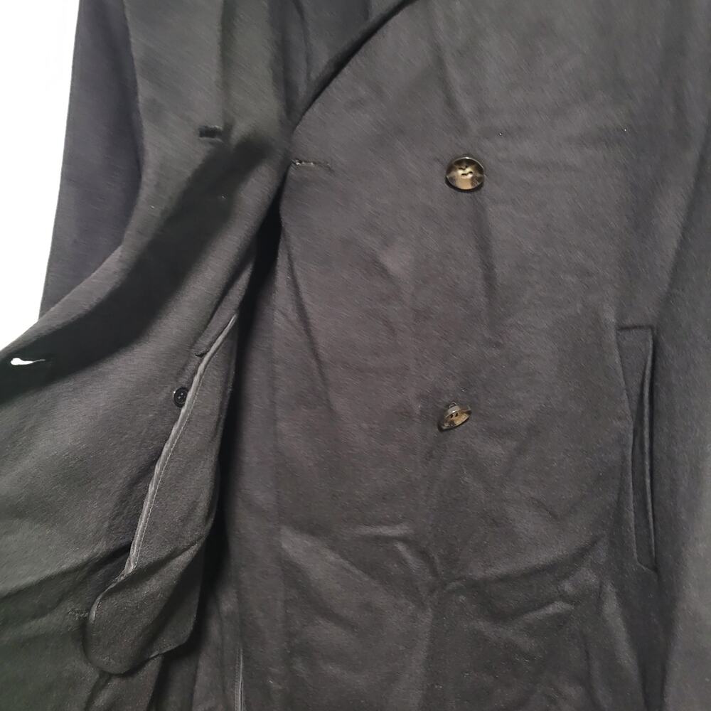 NWT Vince Camuto Black Double-Breasted Trench Coat Large - Picture 4 of 9
